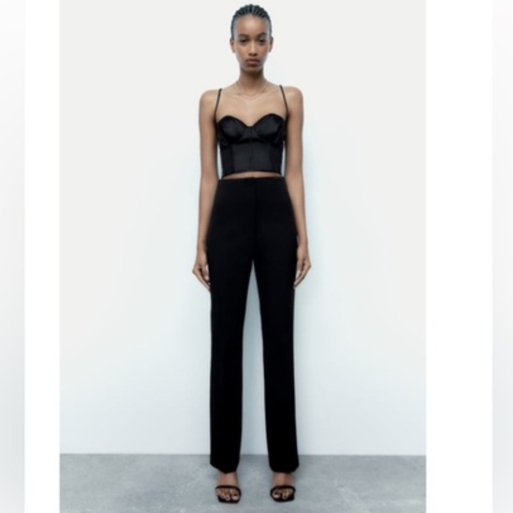 Zara Black High-Waisted Pants